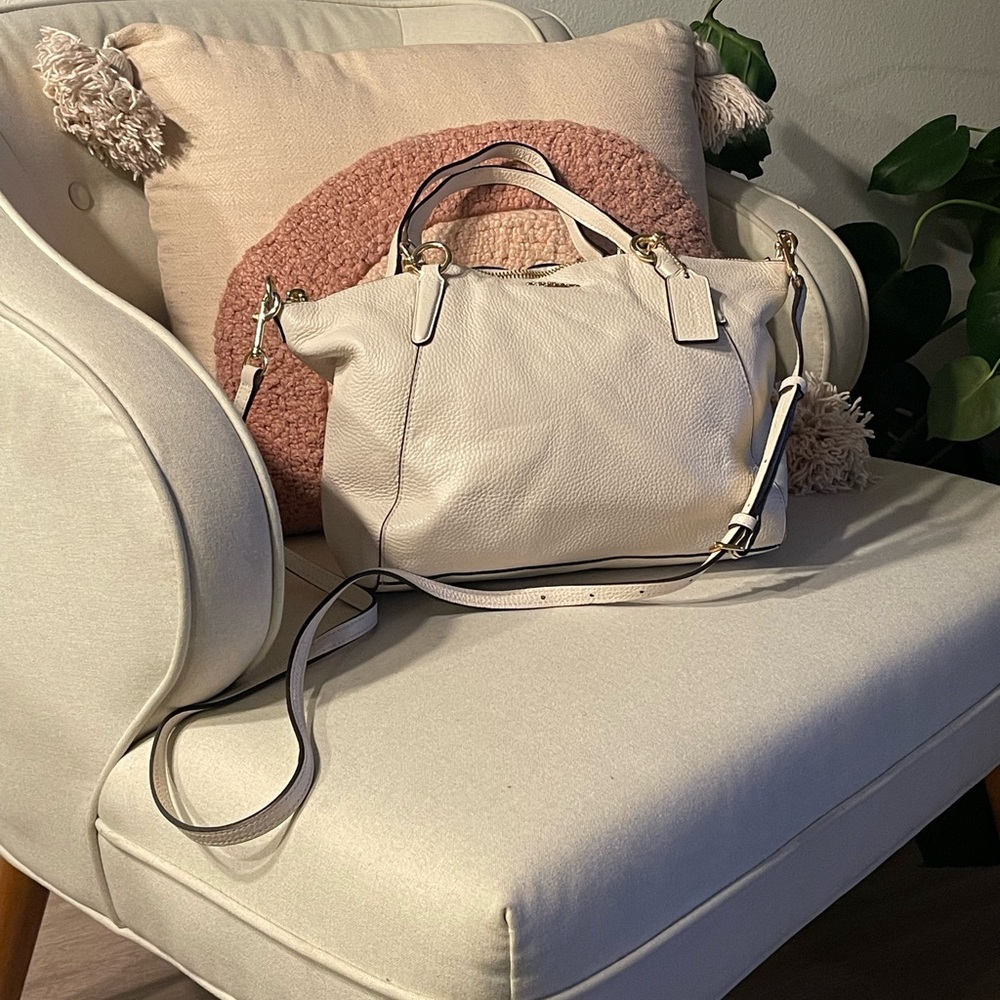 Coach tote bag with detachable shoulder strap